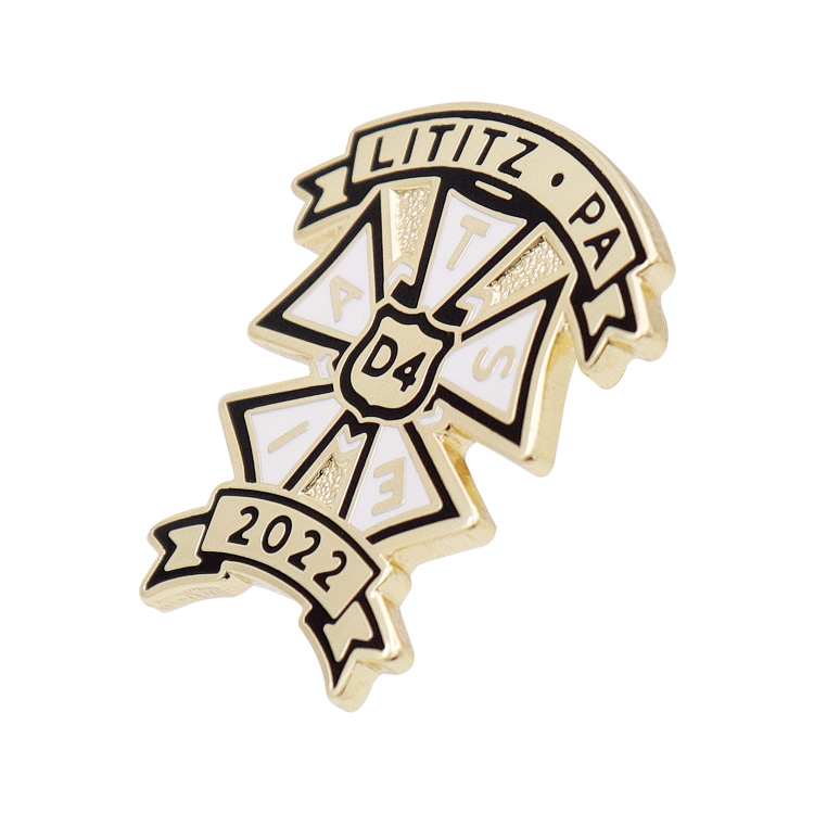 Iron Magnetic Anniversary Badges Custom Gold Plated Reward Year Award Metal Enamel Lapel Pin