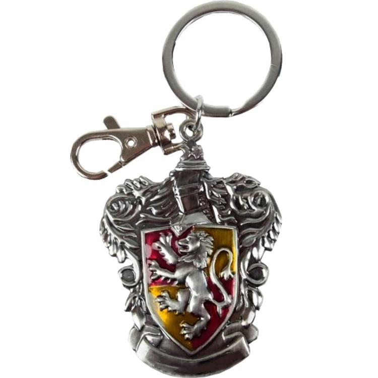 Custom HARRY POTTER Gryffindor School Crest Pewter Keychain