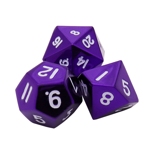 Party Large Unique Aluminum D&D Table Game Dice