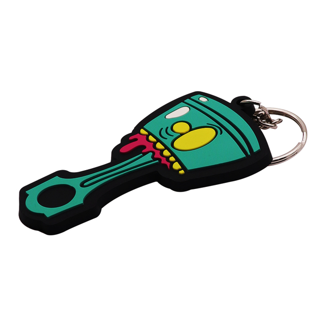 Customized Alien Creature Pattern PVC Commemorative Keychain
