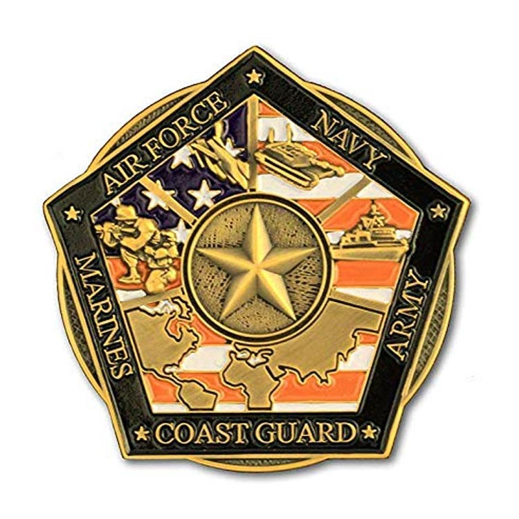 Custom Armed Forces Honor Troops Challenge Coin