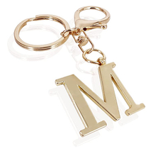 Custom Alphabet Initial Letter A-Z Keychain Bulk Initial Letter Metal Keychains