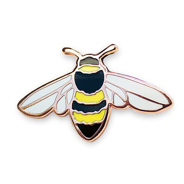 Custom Honey Bee Enamel Pin Butterfly Lapel Pin Badge