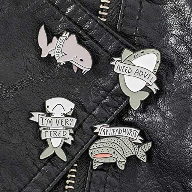 Custom Zinc Alloy Cartoon Identification Lapel Pin