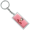 Custom Betty Boop Star Enamel Key Chain Red and Black Keychain Ring