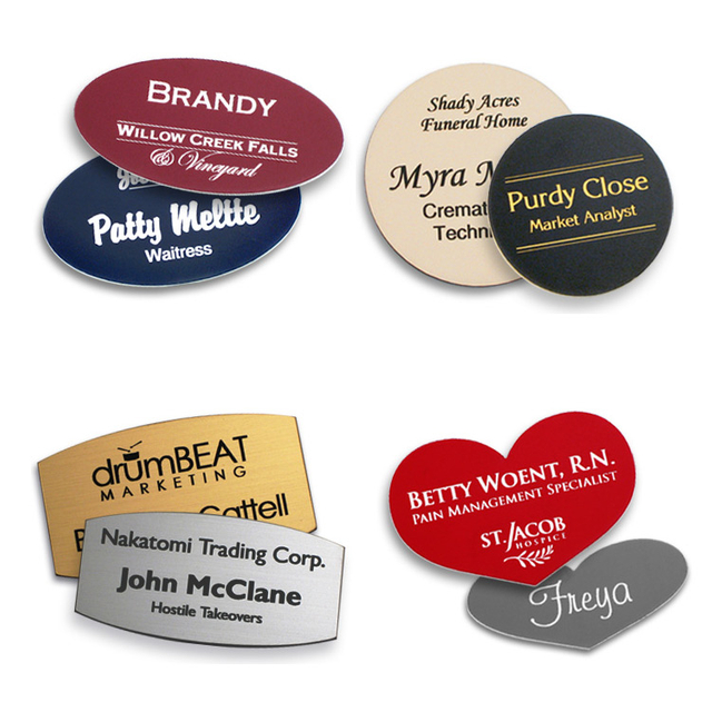 Create-A-Shape Custom Stock Name Tags