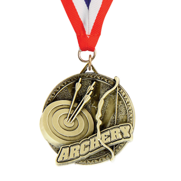 Pingat emas memanah yang disesuaikan