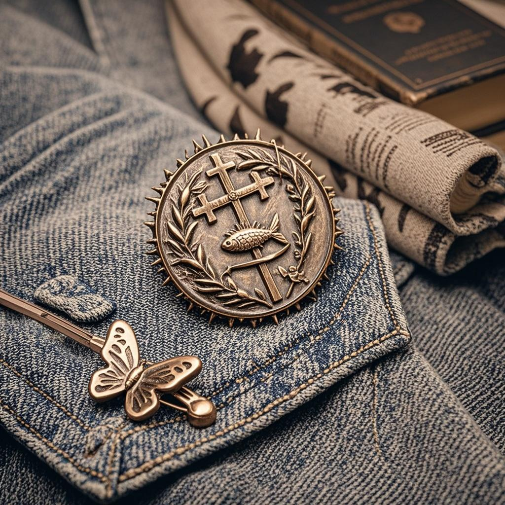 Customized Christian Antique-style Commemorative Badges
