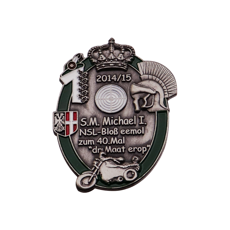 Customized 3D Pirate Skull Commemorative Badge