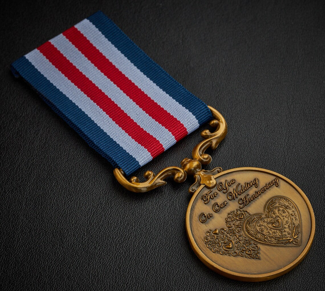 Customized Metal Copper-plated Blank Engraving Antique-style Commemorative Medal