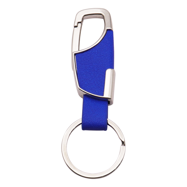 Custom Leather And Metal Key Ring Keychain