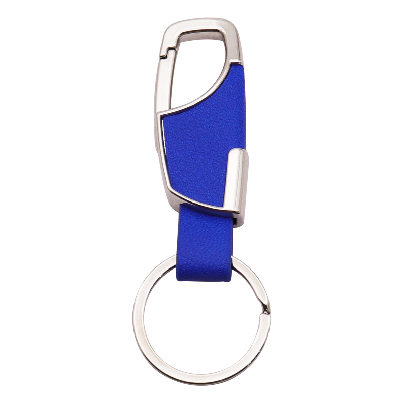 Custom Leather And Metal Key Ring Keychain