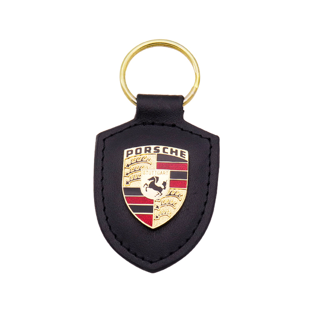 Customized Porsche Keychain Pendant Made of Leather Material