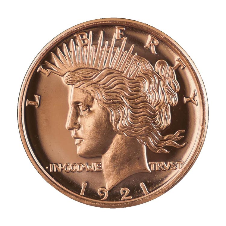 Custom Copper Round 1oz Pure Souvenir Copper Coin