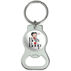 Custom Betty Boop Star Enamel Key Chain Red and Black Keychain Ring