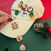 Customized Christmas Hard Enamel Commemorative Badge