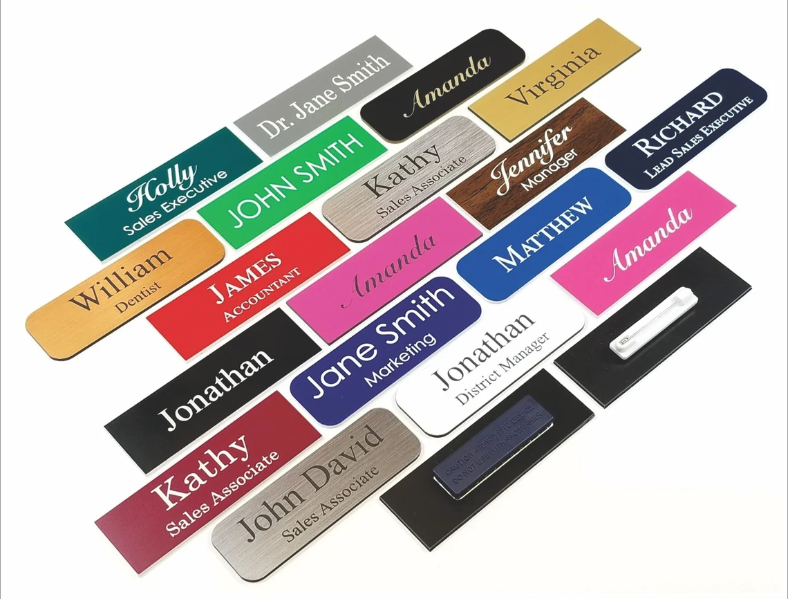 Customizable Laser-engraved Exclusive Blank Nameplate