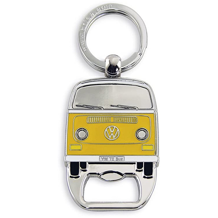 Custom Volkswagen Metal Key Chain Keyring Silver VW Logo