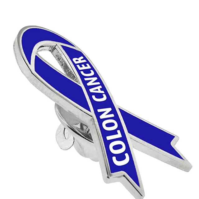 Prevention And Awareness Ribbon Enamel Pin Custom Design