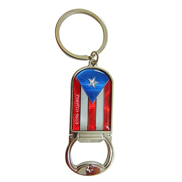 Custom Puerto Rico Keychain Bottle Opener Souvenir Gift