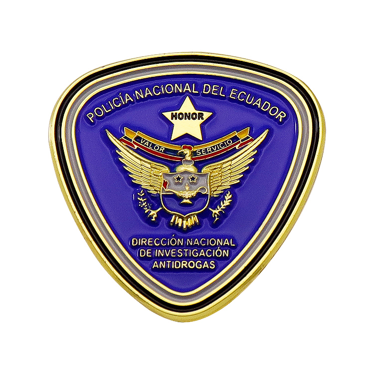 3D Custom National Police Cap Soft Enamel Lapel Pin