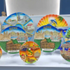 Souvenir Solid Resin Round Fridge Magnet