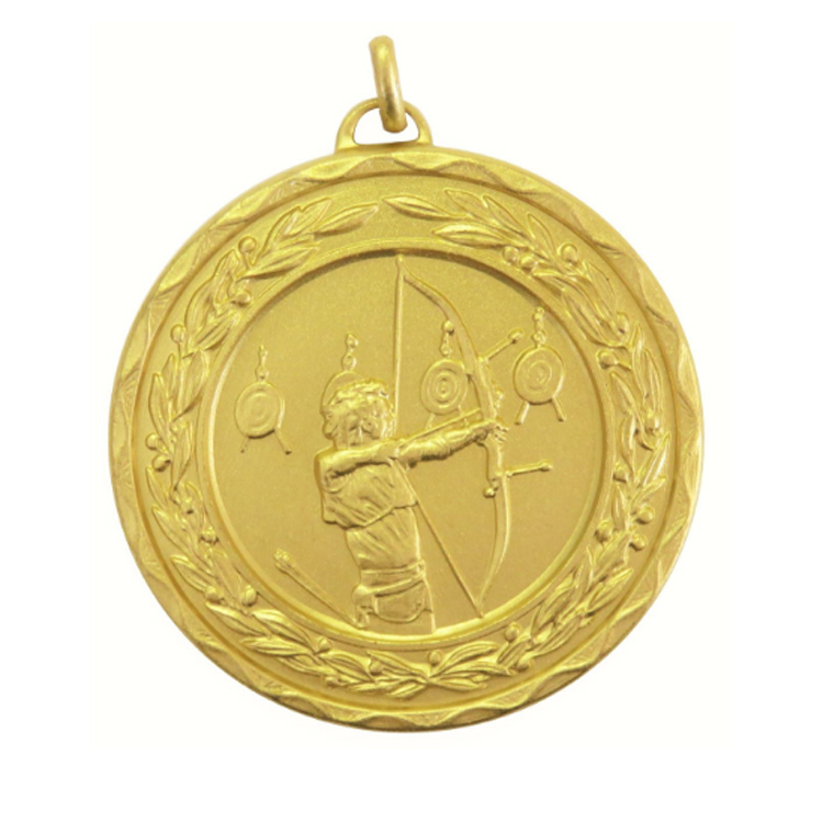Pingat emas memanah yang disesuaikan