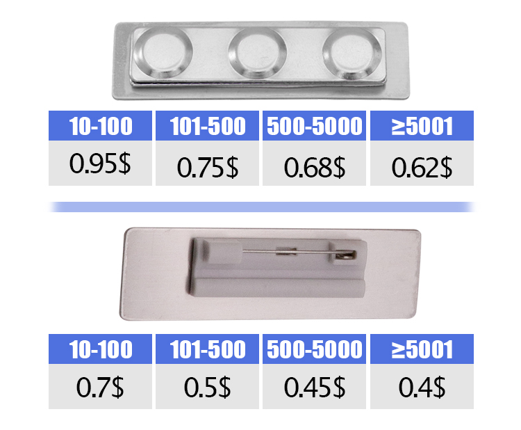 Custom laser-engraved Logo office nameplate badges Employee name tag