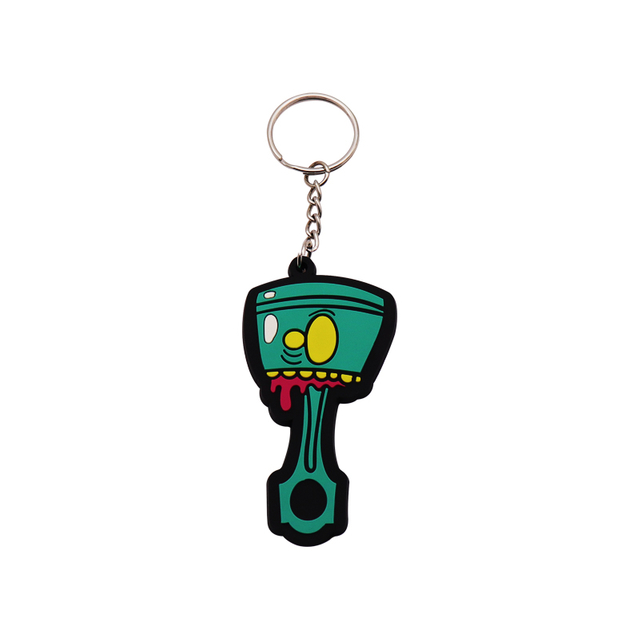 Customized Alien Creature Pattern PVC Commemorative Keychain