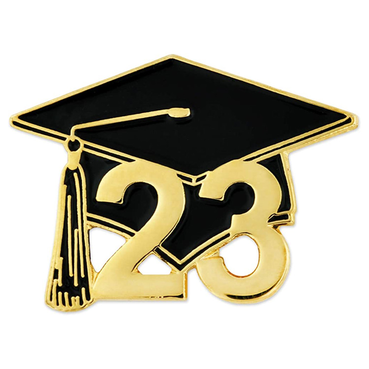 Custom Class Graduation Cap School Student Enamel Lapel Pin