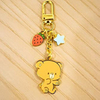 Custom Cute Milk Mocha Bear Metal Enamel Keychain