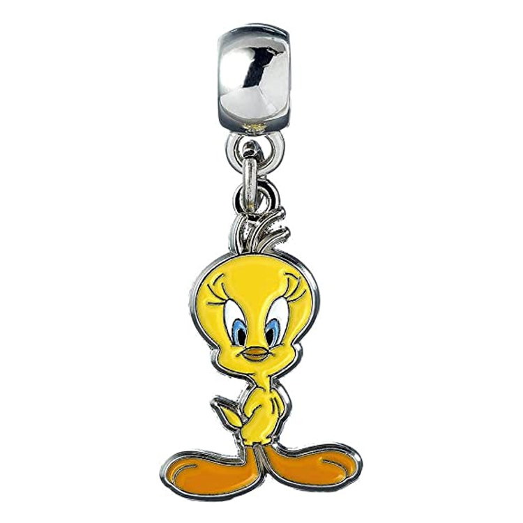 Custom Cute Metal Tweety Bird Chicken Enamel Keychain