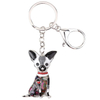 Custom Cute Enamel Dog Keychain Keyring Pets Dog Keyrings for Women