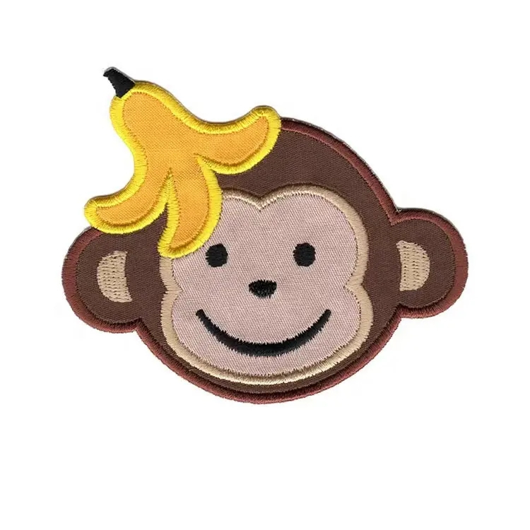 Beautiful Cartoon Anime Monkey Embroidery Patch with Logo for Cap