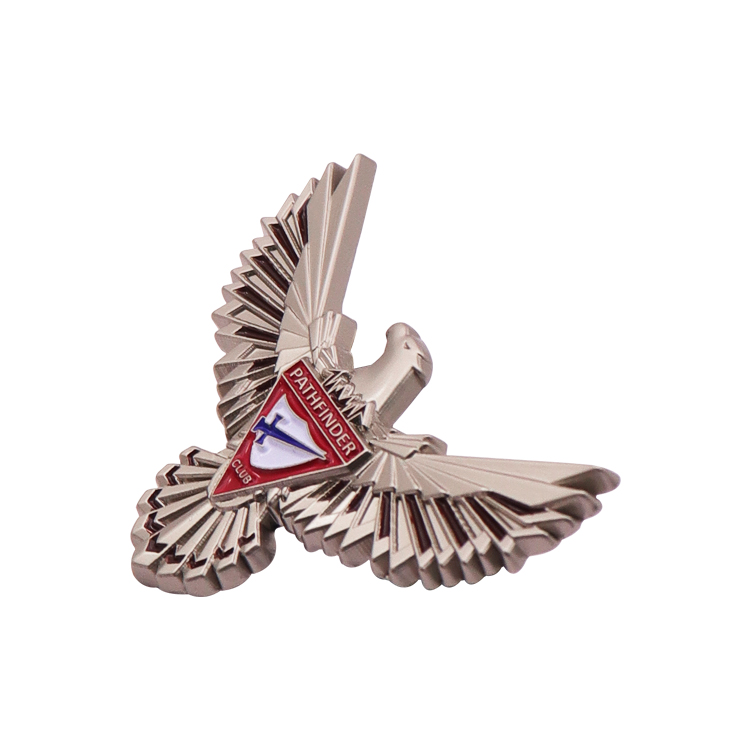 Custom Metal Designed Silver 3D Lapel Pin