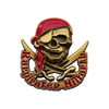 Customized 3D Pirate Skull Commemorative Badge