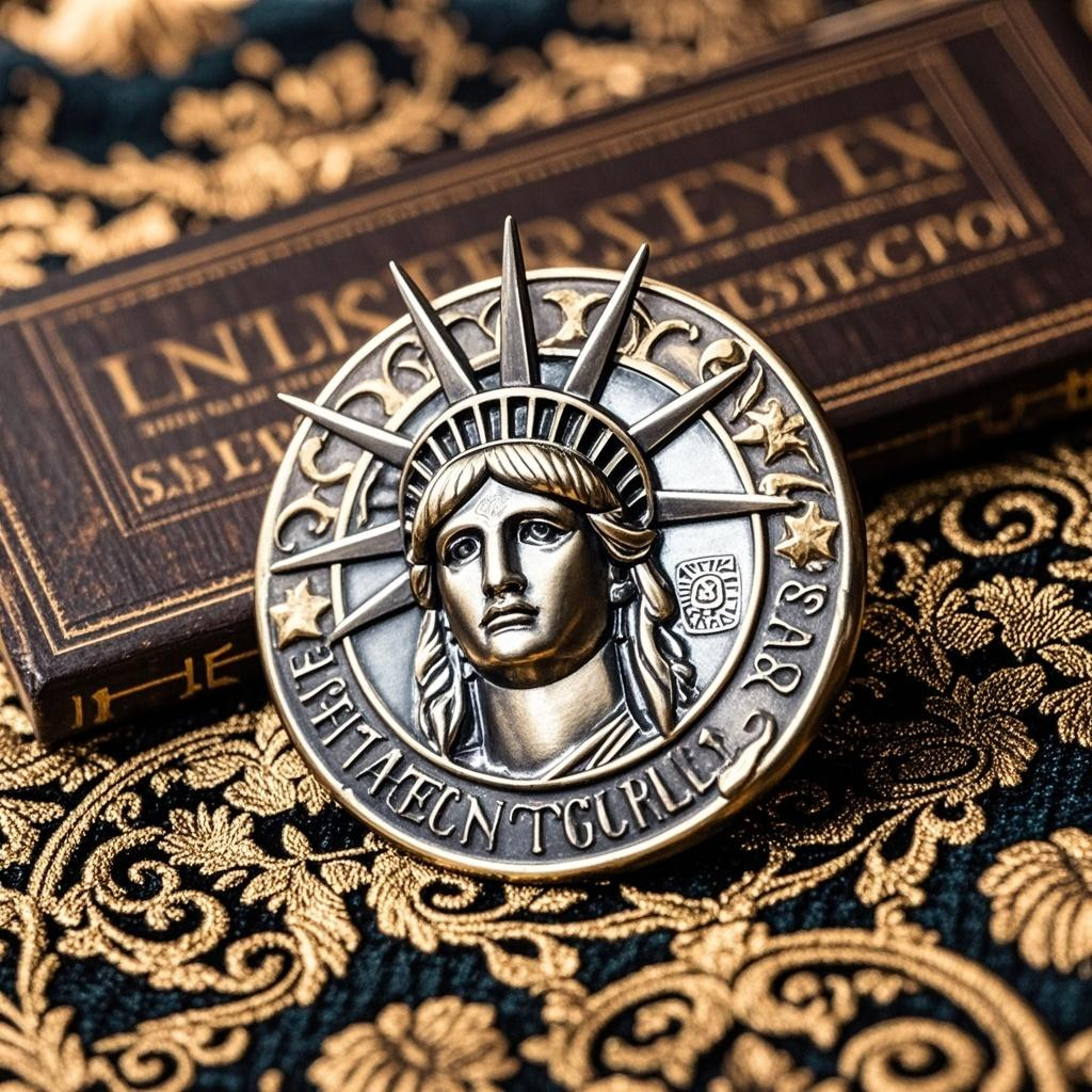 Customized 3D Statue of Liberty Souvenir Lapel Pin