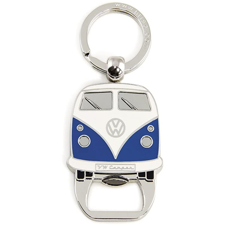 Custom Volkswagen Metal Key Chain Keyring Silver VW Logo