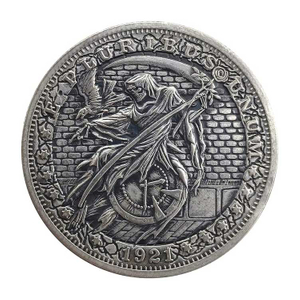 Custom Nickel Antique Silver Plating Collection Challenge Coin