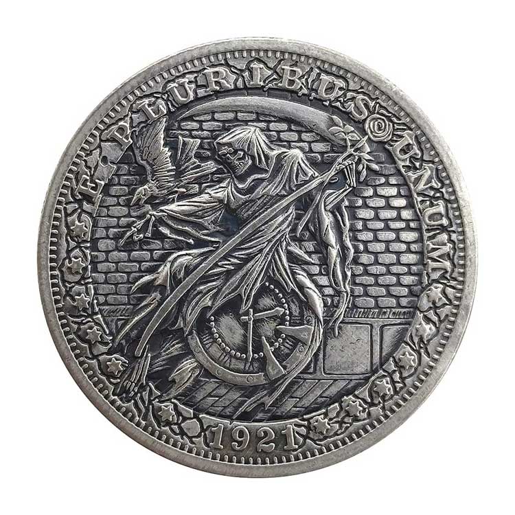 Custom Nickel Antique Silver Plating Collection Challenge Coin