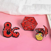 Custom DND Player DM Hard Enamel Pins OEM