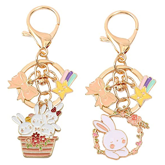 Custom Cute Keychain Aesthetic Keychain Accessories Kawaii Key Ring