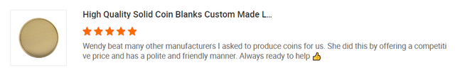 CUSTOMER FEEDBACK FOR GOOD CUSTOM SOUVENIR COINS