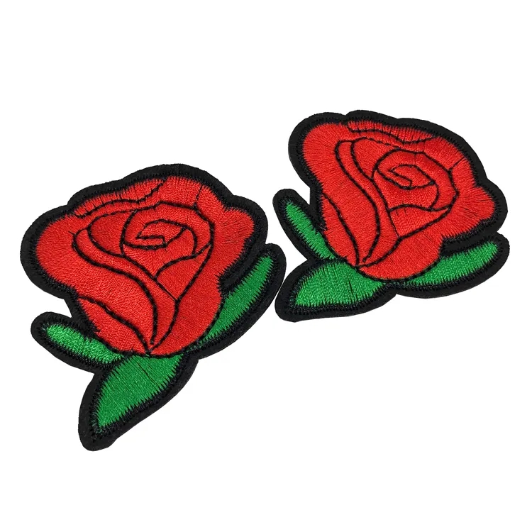 Eco-friendly Flower Embroidery Patch for before Flight